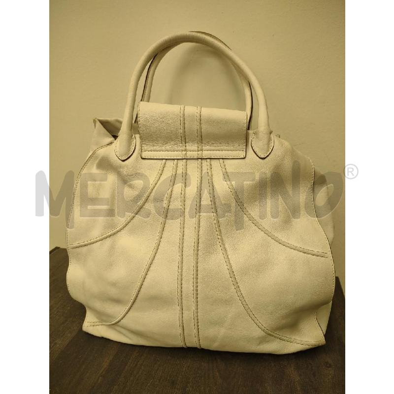 BORSA DONNA MAXMARA PELLE BIANCA PATTINA | Mercatino dell'Usato Settimo torinese 2