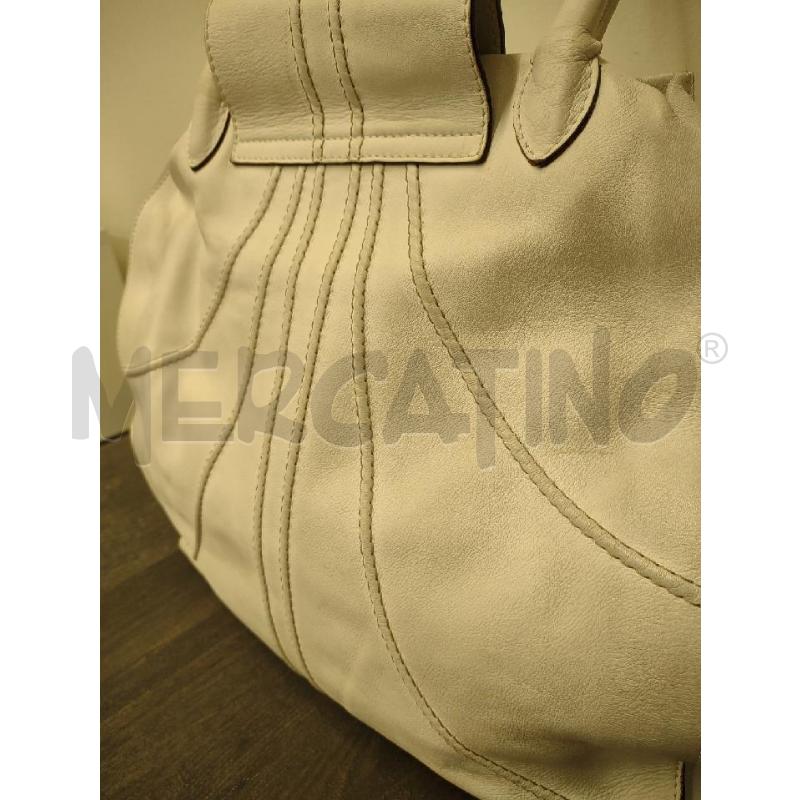 BORSA DONNA MAXMARA PELLE BIANCA PATTINA | Mercatino dell'Usato Settimo torinese 3