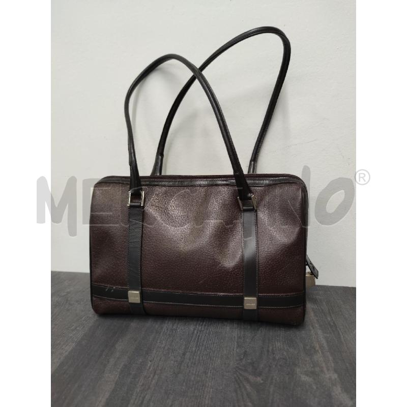 BORSA DONNA MAX MARA PELLE MARRONE CON LUCCHETTO E CHIAVI | Mercatino dell'Usato Settimo torinese 1
