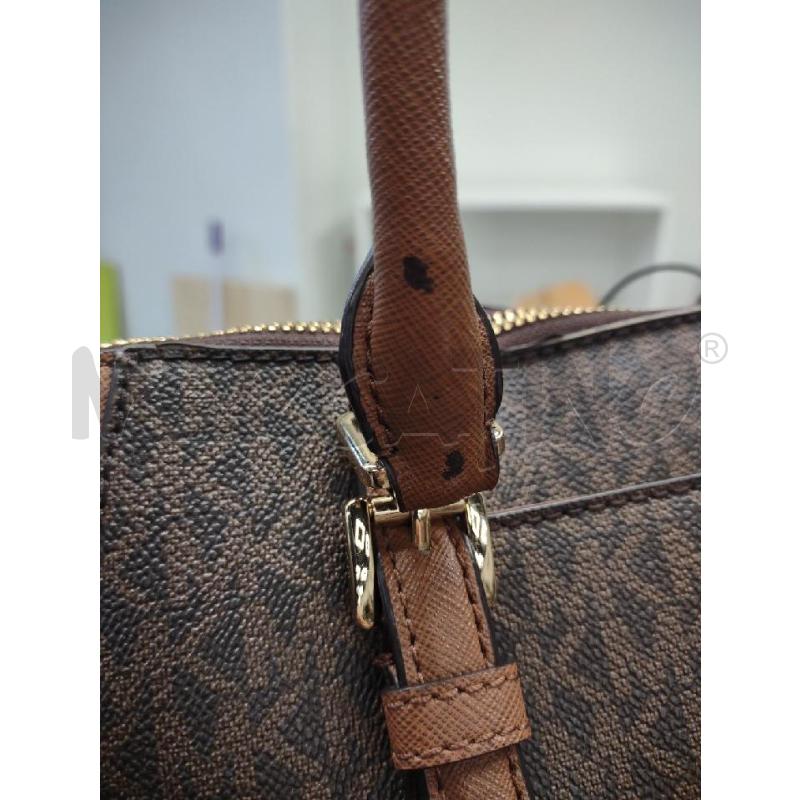 BORSA DONNA MICHAEL KORS MARRONE NERA LOGHI | Mercatino dell'Usato Settimo torinese 3