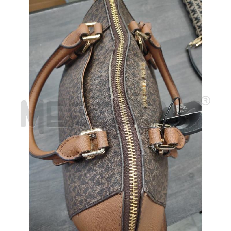 BORSA DONNA MICHAEL KORS MARRONE NERA LOGHI | Mercatino dell'Usato Settimo torinese 4