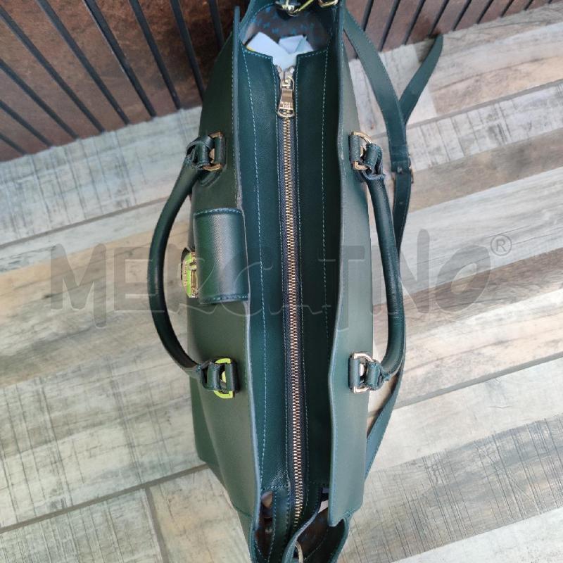 BORSA DONNA PATRIZIA PEPE VERDE BOSCO  | Mercatino dell'Usato Settimo torinese 3