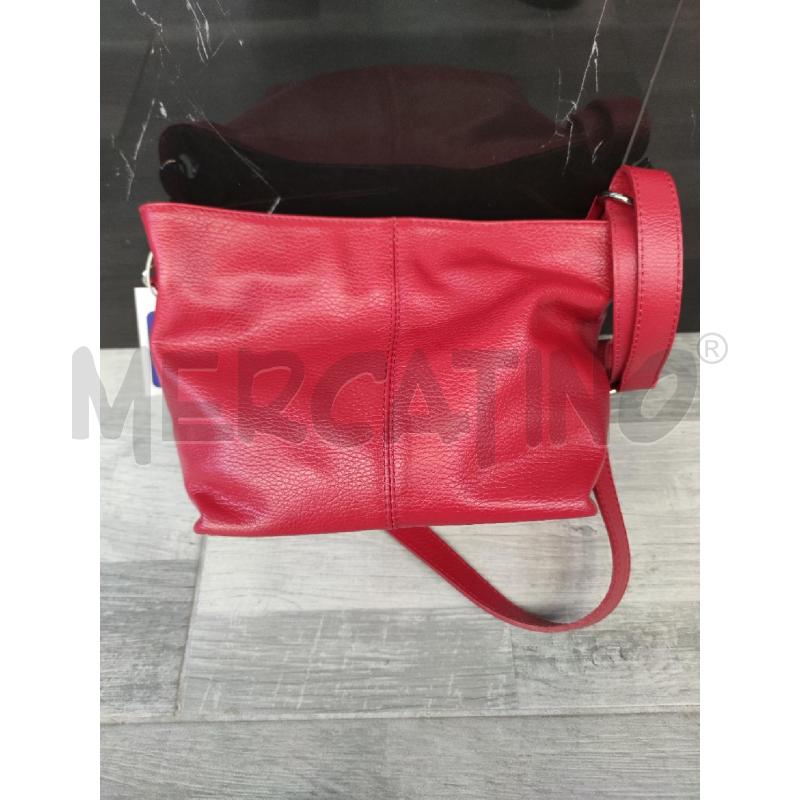 BORSA DONNA PELLE MARTELLATA ROSSA | Mercatino dell'Usato Settimo torinese 2