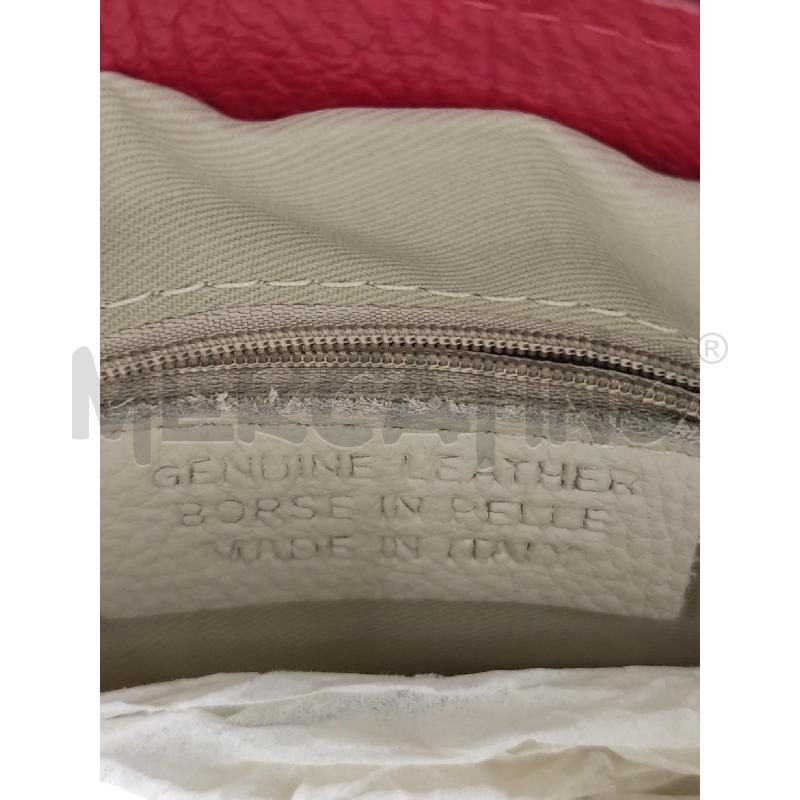 BORSA DONNA PELLE MARTELLATA ROSSA | Mercatino dell'Usato Settimo torinese 4