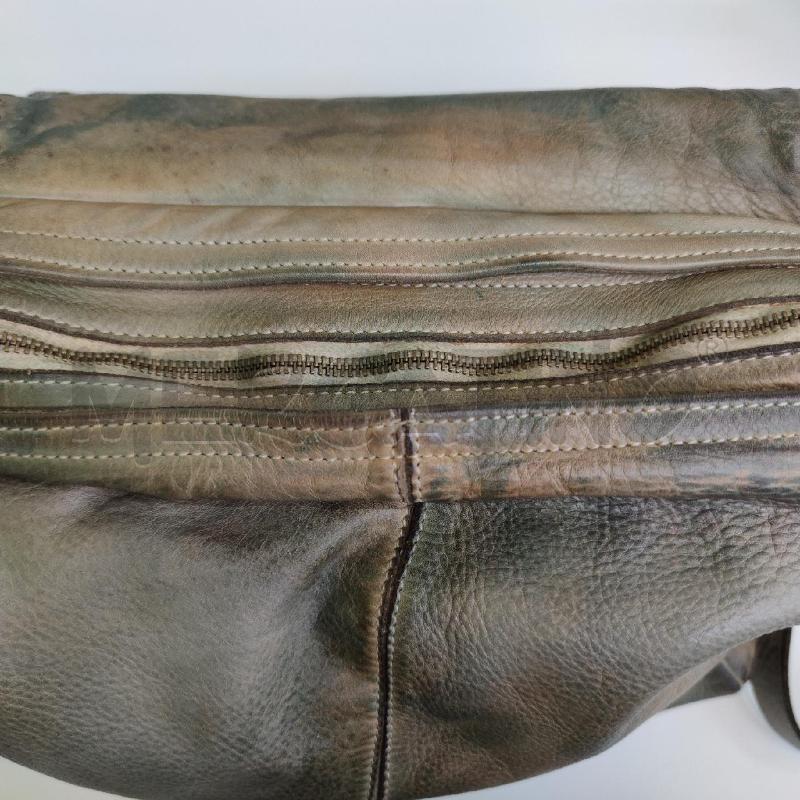 BORSA DONNA PELLE PATTINA BORCHIE VERDONE SFUMATA | Mercatino dell'Usato Settimo torinese 3