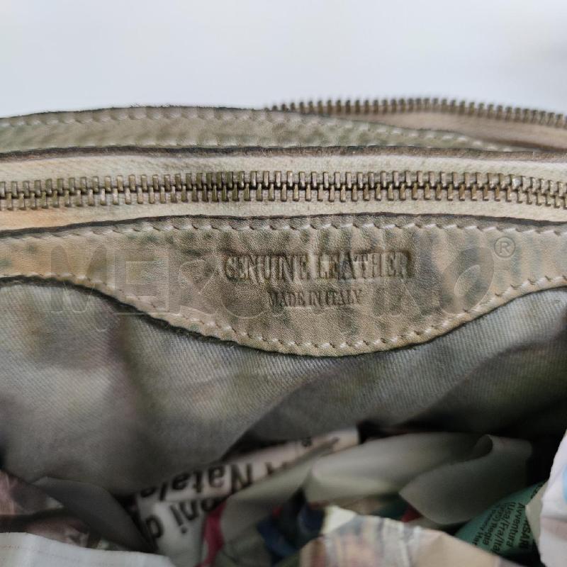BORSA DONNA PELLE PATTINA BORCHIE VERDONE SFUMATA | Mercatino dell'Usato Settimo torinese 5