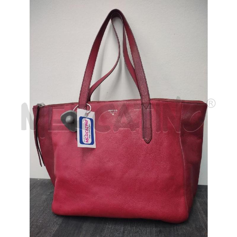 BORSA DONNA ROSSA PELLE FOSSIL  | Mercatino dell'Usato Settimo torinese 1