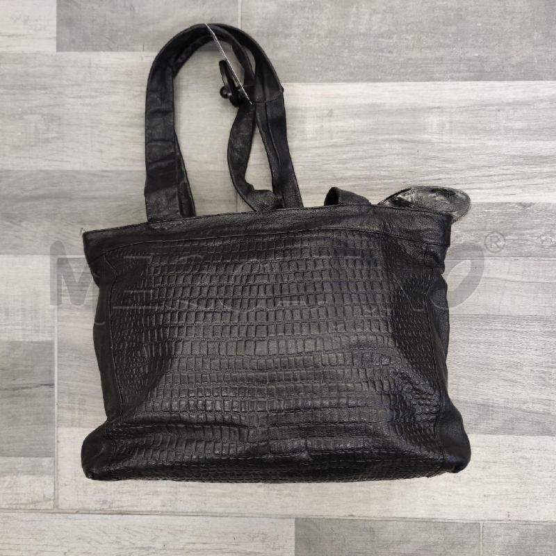 BORSA DONNA SABINA PELLE STAMPA COCCO NERA | Mercatino dell'Usato Settimo torinese 2