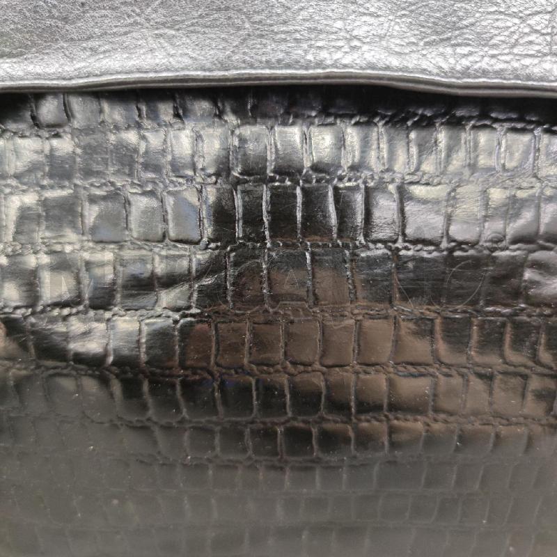 BORSA DONNA SABINA PELLE STAMPA COCCO NERA | Mercatino dell'Usato Settimo torinese 4