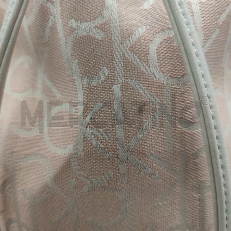 BORSA DONNA SECCHIELLO CALVIN KLEIN ROSA NUDE NUOVA TESSUTO  | Mercatino dell'Usato Settimo torinese 4