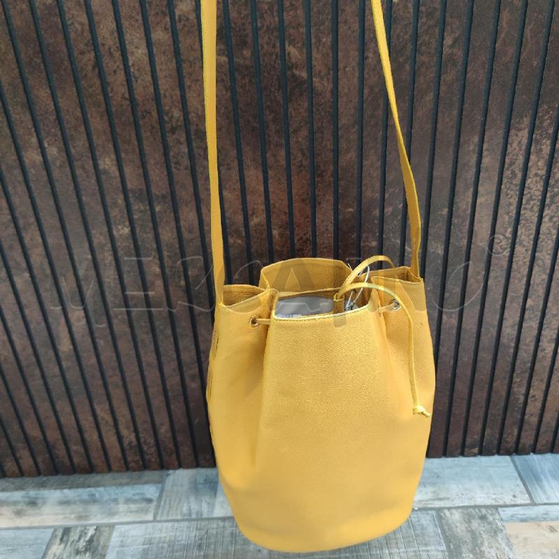 BORSA DONNA SECCHIELLO GIALLA GENNY  | Mercatino dell'Usato Settimo torinese 1
