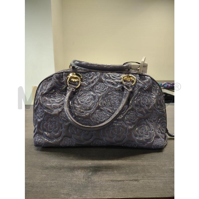 BORSA DONNA TOSCA BLU FIORI VERNICE  | Mercatino dell'Usato Settimo torinese 2