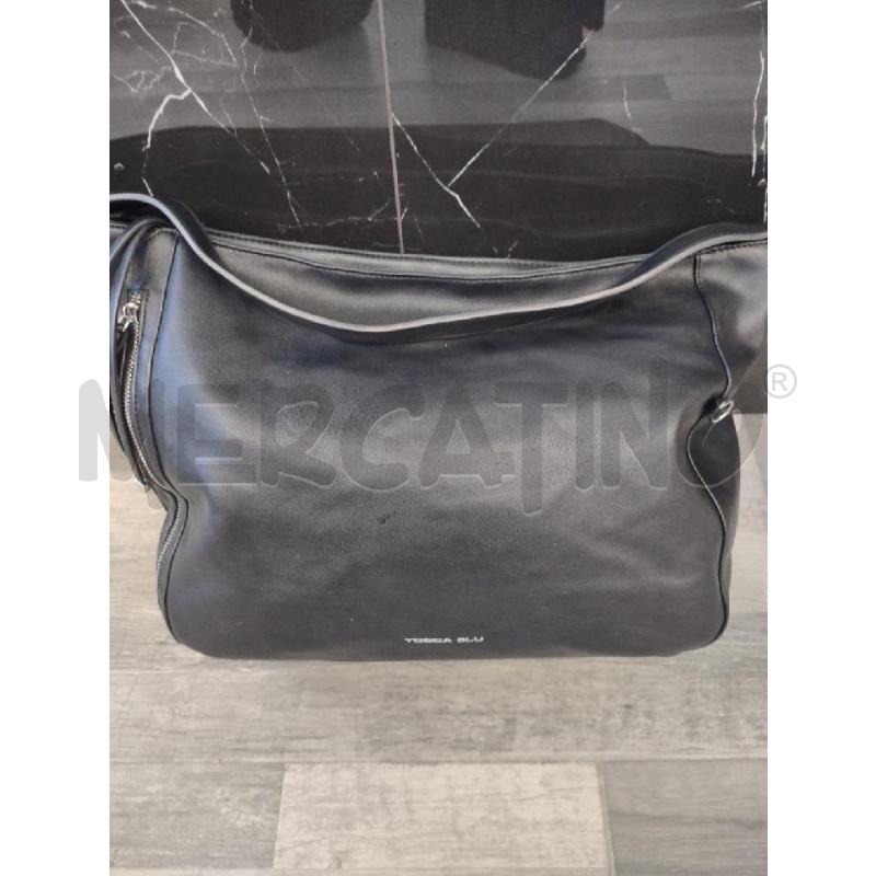 BORSA DONNA TOSCA BLU SIMILPELLE NERA | Mercatino dell'Usato Settimo torinese 1