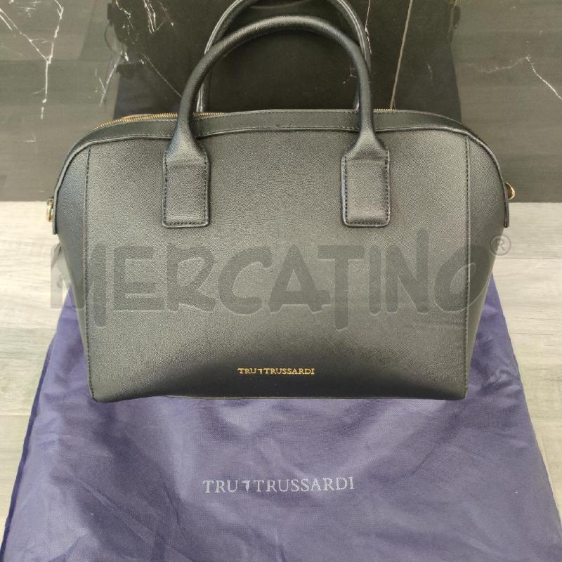 BORSA DONNA TRUSSARDI JEANS NERA NO TRACOLLA | Mercatino dell'Usato Settimo torinese 1