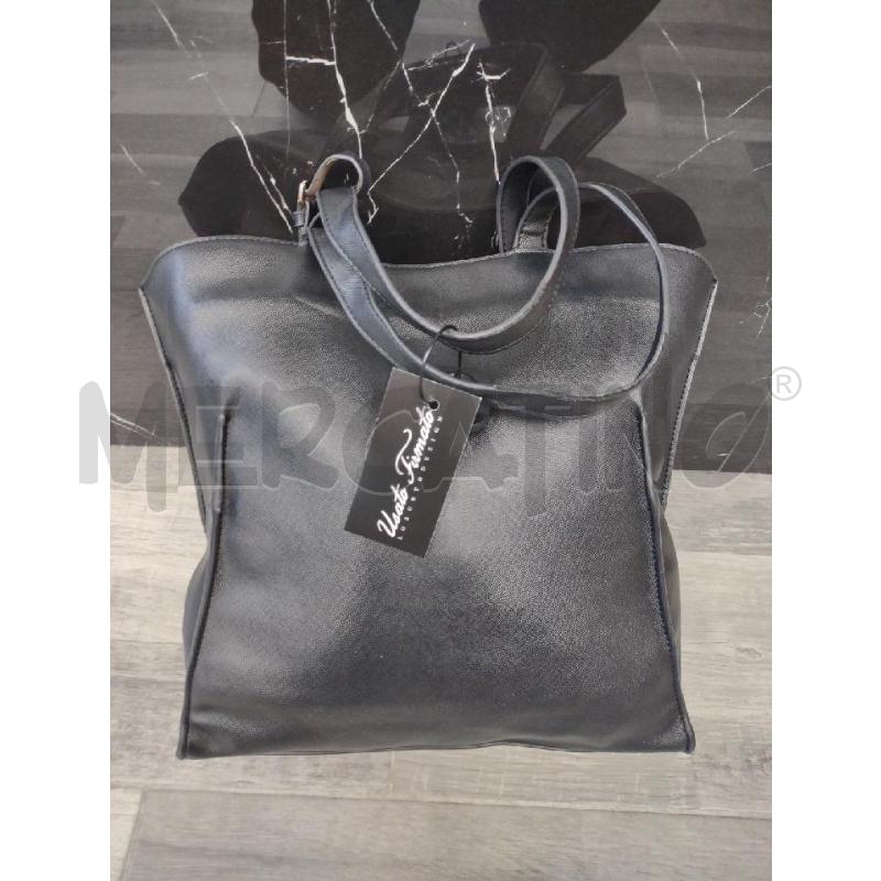BORSA DONNA TWINSET NERA EFFETTO SAFFIANO | Mercatino dell'Usato Settimo torinese 2