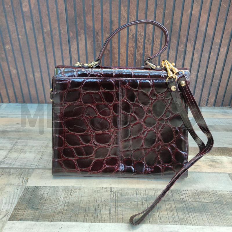 BORSA JOLLY PELLETTERIA PELLE STAMPA COCCO MARRONE | Mercatino dell'Usato Settimo torinese 2