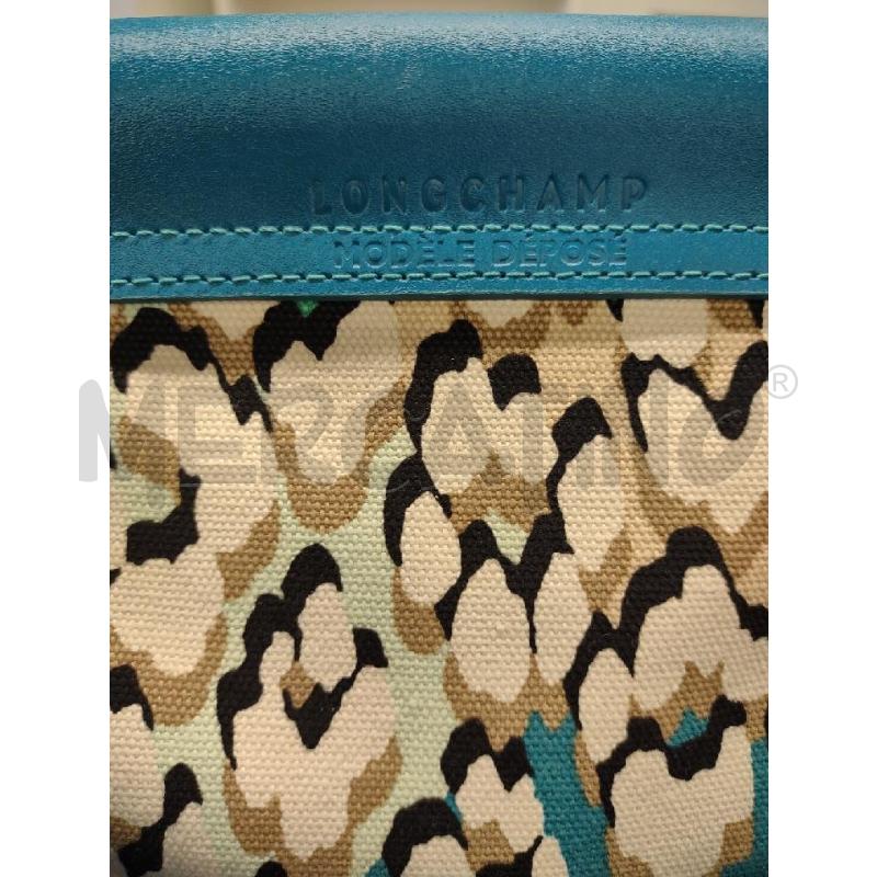 BORSA LONGCHAMP PLIAGE TELA MACULATA MANICI AZZURRI | Mercatino dell'Usato Settimo torinese 4