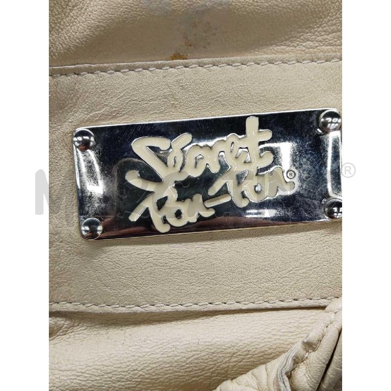 BORSA PELLE BEIGE SECRET PON PON TASCHE FRONTALI | Mercatino dell'Usato Settimo torinese 3