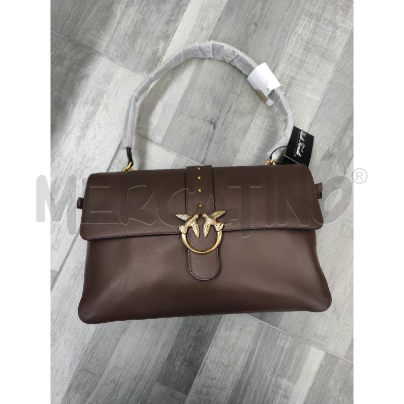 BORSA PINKO LOVE ONE EXTRA SLOUCHY PELLE MARRONE | Mercatino dell'Usato Settimo torinese 2