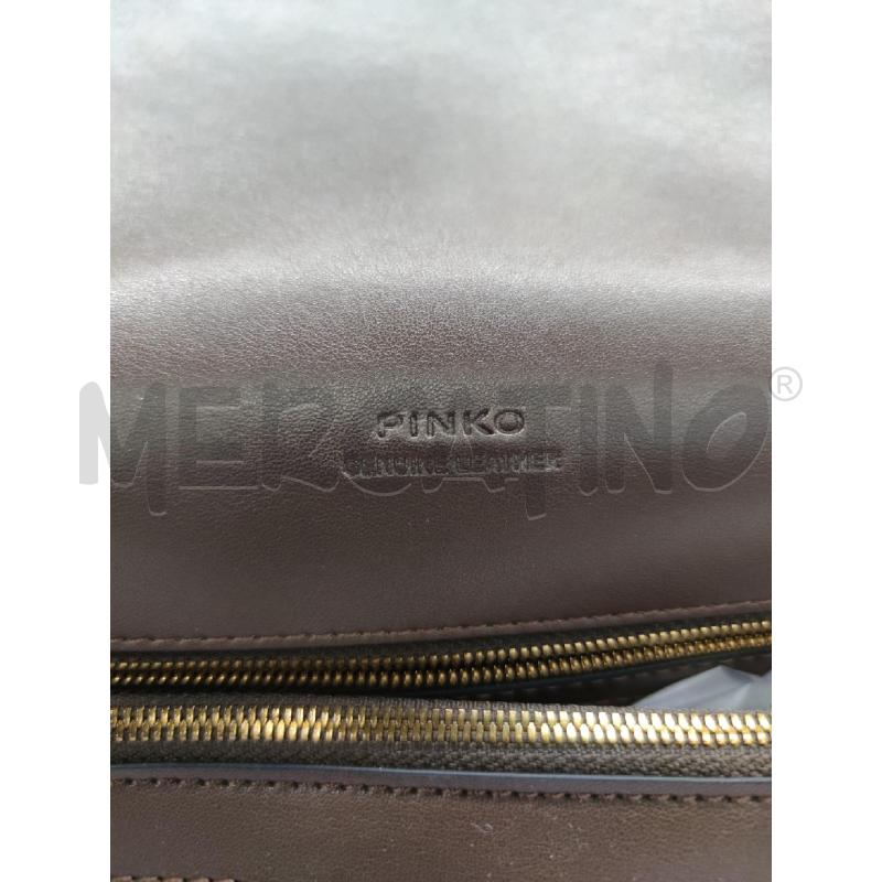 BORSA PINKO LOVE ONE EXTRA SLOUCHY PELLE MARRONE | Mercatino dell'Usato Settimo torinese 3