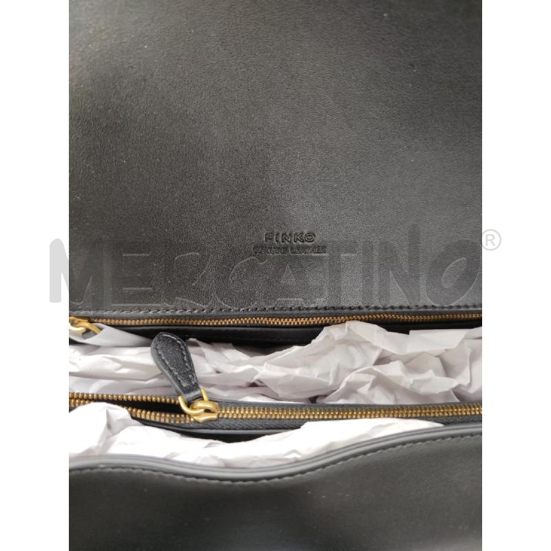 BORSA PINKO LOVE ONE EXTRA SLOUCHY PELLE NERA | Mercatino dell'Usato Settimo torinese 3