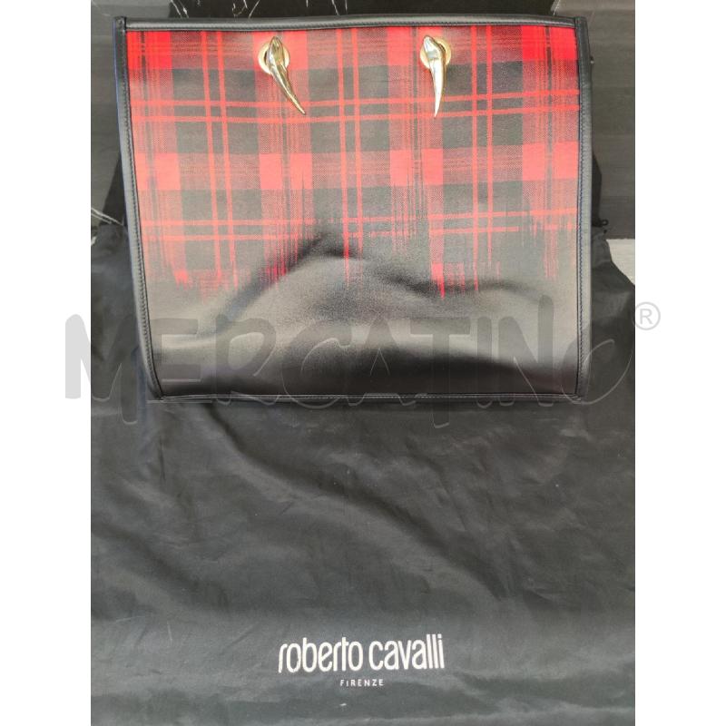 BORSA TOTE BAG ROBERTO CAVALLI MOTIVO TARTAN | Mercatino dell'Usato Settimo torinese 2