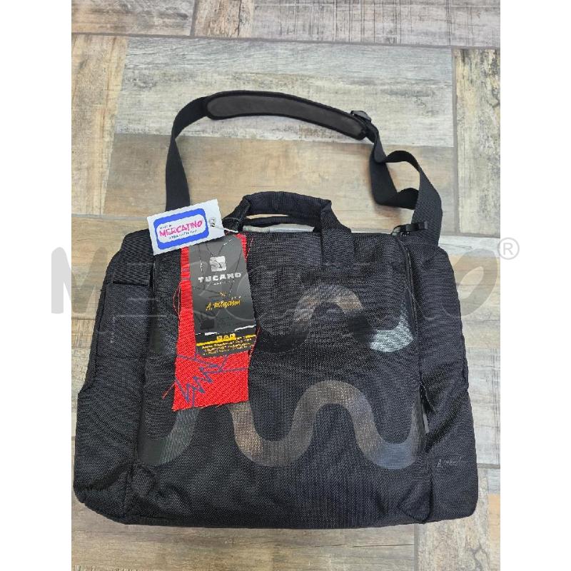 BORSA TUCANO NERA DOPPIO SCOMPARTO  | Mercatino dell'Usato Settimo torinese 2