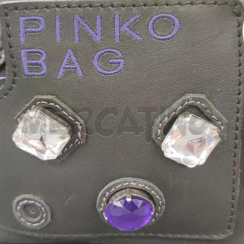 BORSETTA DONNA PINKO BAG NERA JEANS PROFILI PELLE | Mercatino dell'Usato Settimo torinese 5