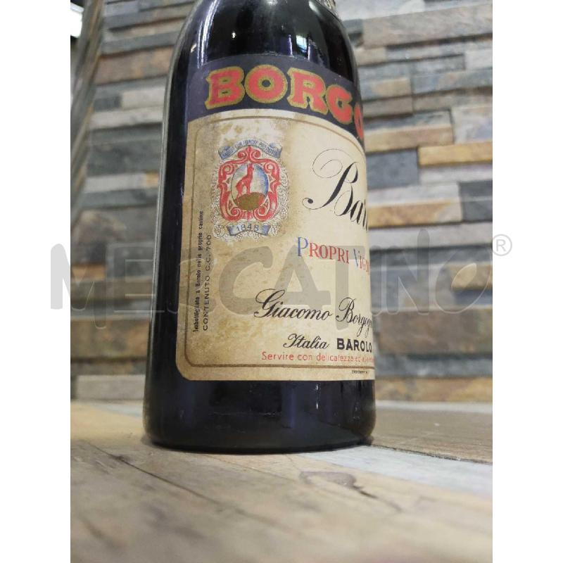 BOTTIGLIA BORGOGNO BARBARESCO 1958 RISERVA | Mercatino dell'Usato Settimo torinese 5