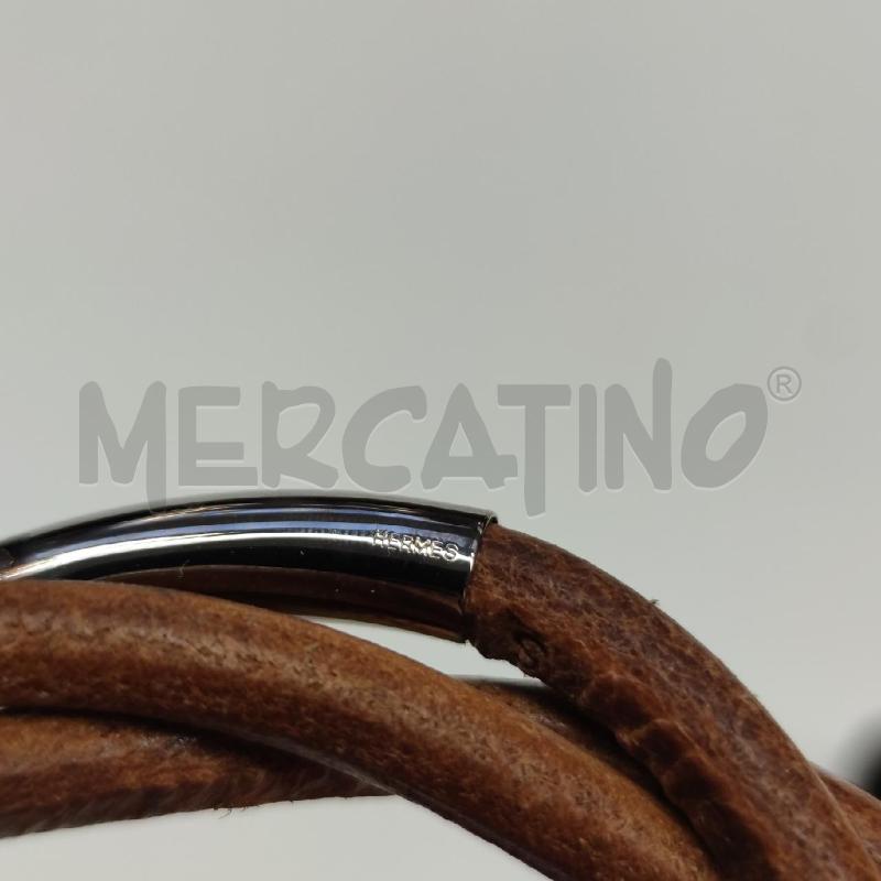 BRACCIALETTO HERMES TORNADO PELLE MARRONE | Mercatino dell'Usato Settimo torinese 3