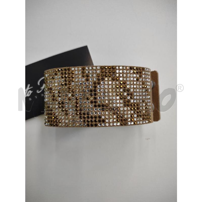 BRACCIALETTO POLSINO BEIGE SWAROVSKI  | Mercatino dell'Usato Settimo torinese 1