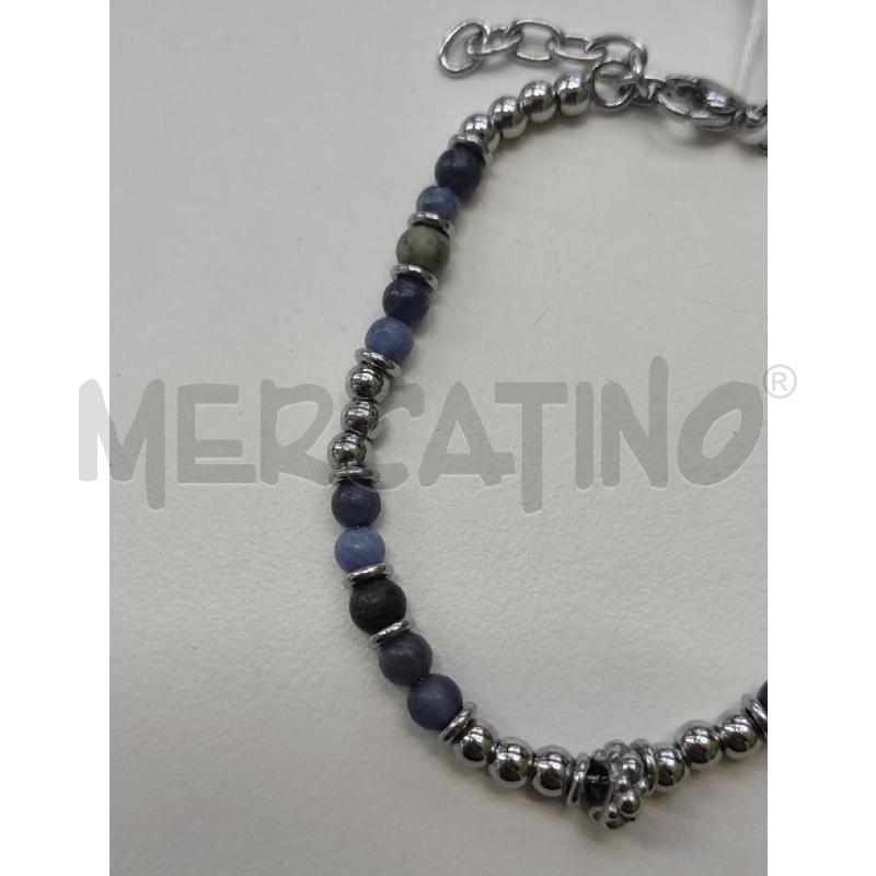 BRACCIALE ACCIAIO SFERE BLU VERDE | Mercatino dell'Usato Settimo torinese 3