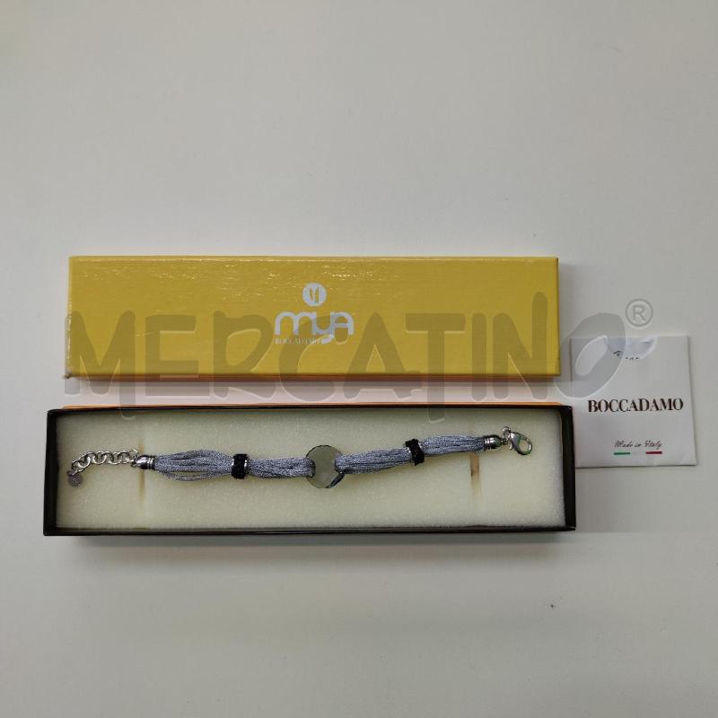 BRACCIALE BOCCADAMO MYA MULTIFILI ARGENTATI ZIRCONC VERDI | Mercatino dell'Usato Settimo torinese 1