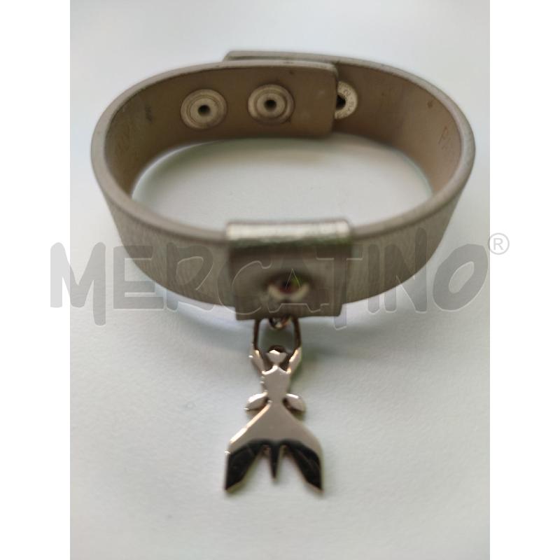BRACCIALE PATRIZIA PEPE PELLE DORATO CHARM | Mercatino dell'Usato Settimo torinese 1