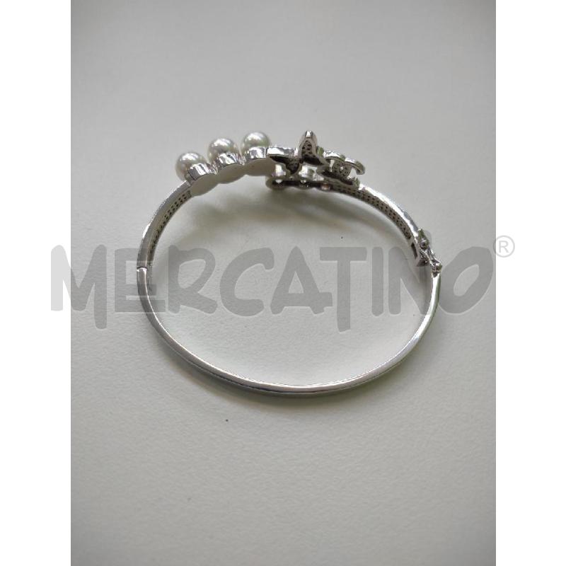 BRACCIALE ZIRCONCINI PERLE FARFALLA A | Mercatino dell'Usato Settimo torinese 2