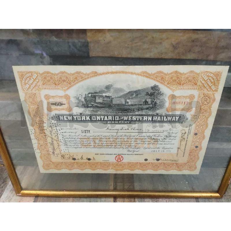 BUONO NEW YORK ONTARIO WESTERN RAILWAY  | Mercatino dell'Usato Settimo torinese 2