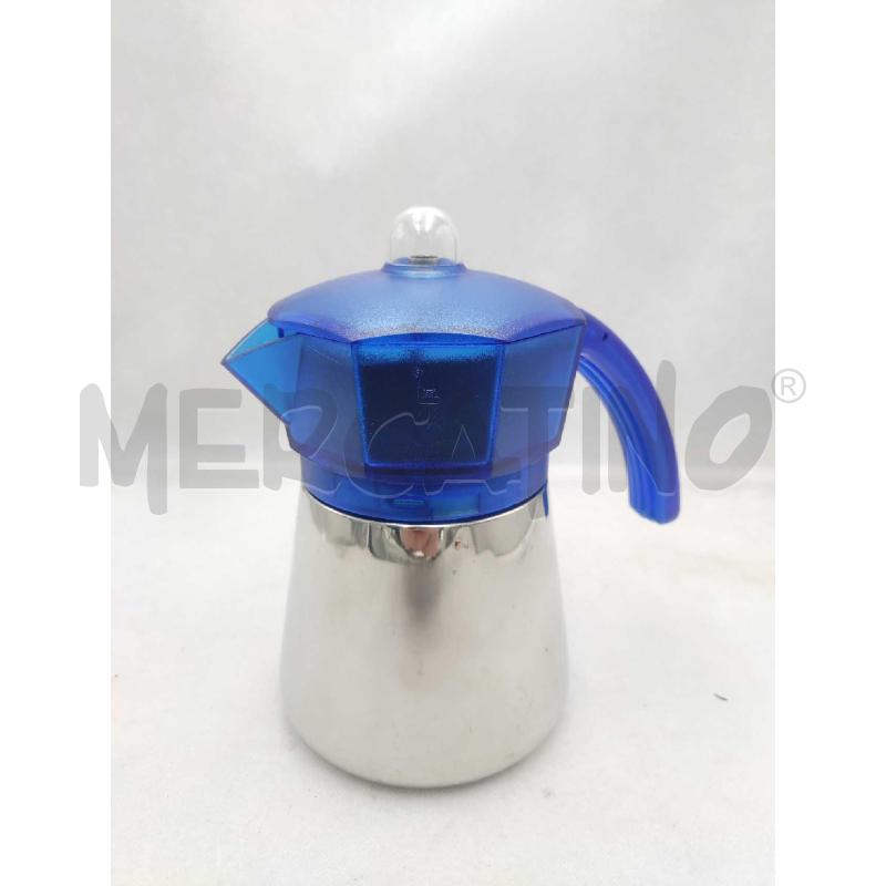 CAFFETTIERA BIALETTI ACCIAIO E PLASTICA BLU | Mercatino dell'Usato Settimo torinese 1