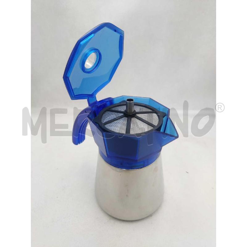 CAFFETTIERA BIALETTI ACCIAIO E PLASTICA BLU | Mercatino dell'Usato Settimo torinese 2