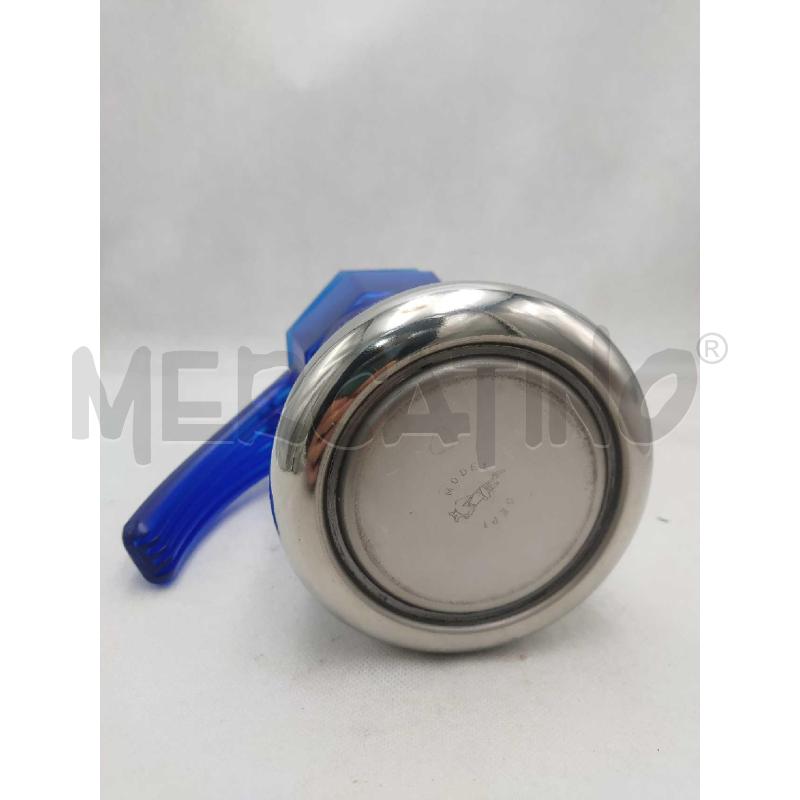 CAFFETTIERA BIALETTI ACCIAIO E PLASTICA BLU | Mercatino dell'Usato Settimo torinese 3
