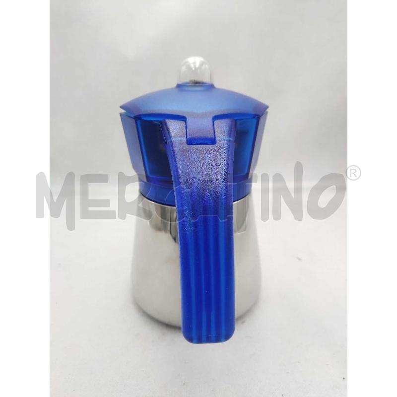 CAFFETTIERA BIALETTI ACCIAIO E PLASTICA BLU | Mercatino dell'Usato Settimo torinese 4