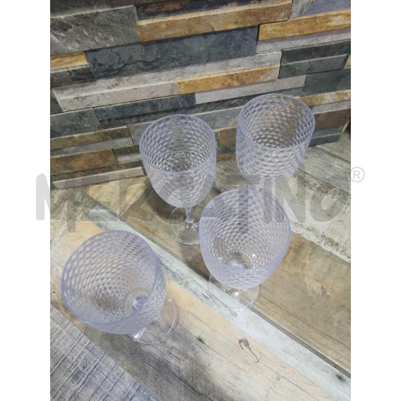 CALICE SET DA 4 TRASPARENTI CAMBRIDGE ENGLAND BY DESIGN   | Mercatino dell'Usato Settimo torinese 4