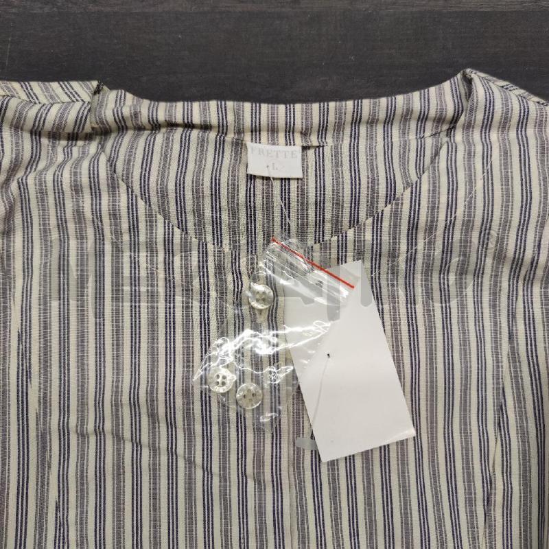 CAMICIA DA NOTTE+PANTALONE FRETTE GRIGIO BLU RIGHE  | Mercatino dell'Usato Settimo torinese 4