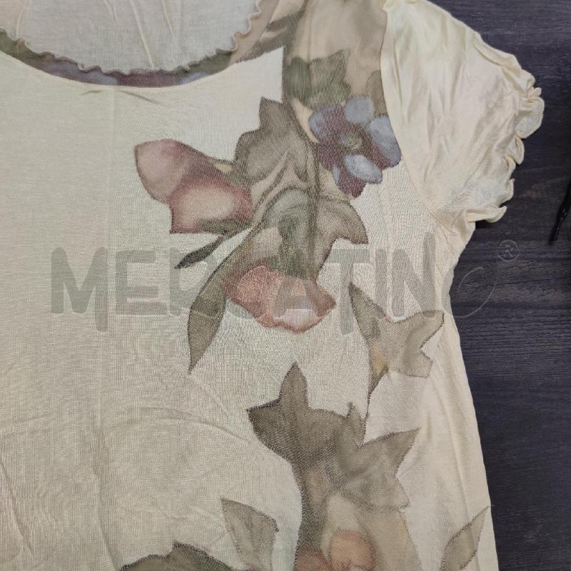 CAMICIA DONNA DA NOTTE M/M GIALLINA FRETTE FIORI  | Mercatino dell'Usato Settimo torinese 3