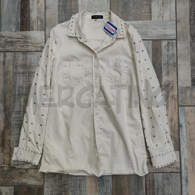 CAMICIA DONNA GIACCHINA TWINSET PANNA BORCHIETTE | Mercatino dell'Usato Settimo torinese 1