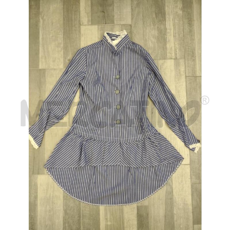 CAMICIA DONNA GIORGIO MONTEVERDI RIGHE BLU SVASATA | Mercatino dell'Usato Settimo torinese 1
