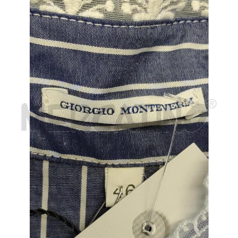 CAMICIA DONNA GIORGIO MONTEVERDI RIGHE BLU SVASATA | Mercatino dell'Usato Settimo torinese 3