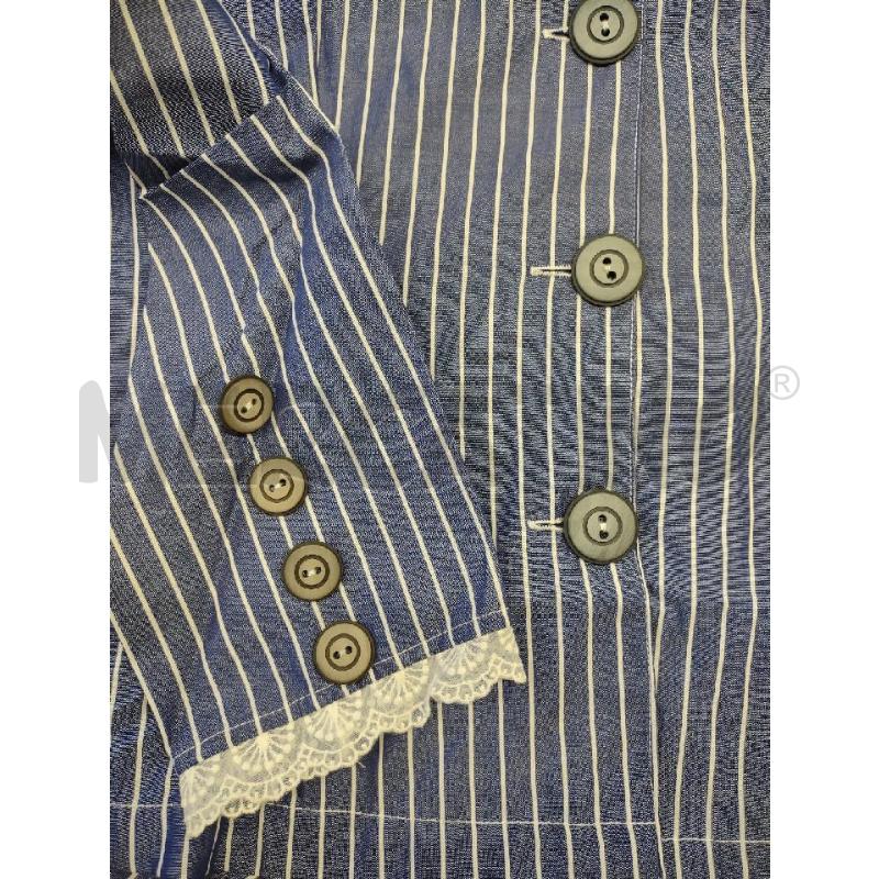 CAMICIA DONNA GIORGIO MONTEVERDI RIGHE BLU SVASATA | Mercatino dell'Usato Settimo torinese 5