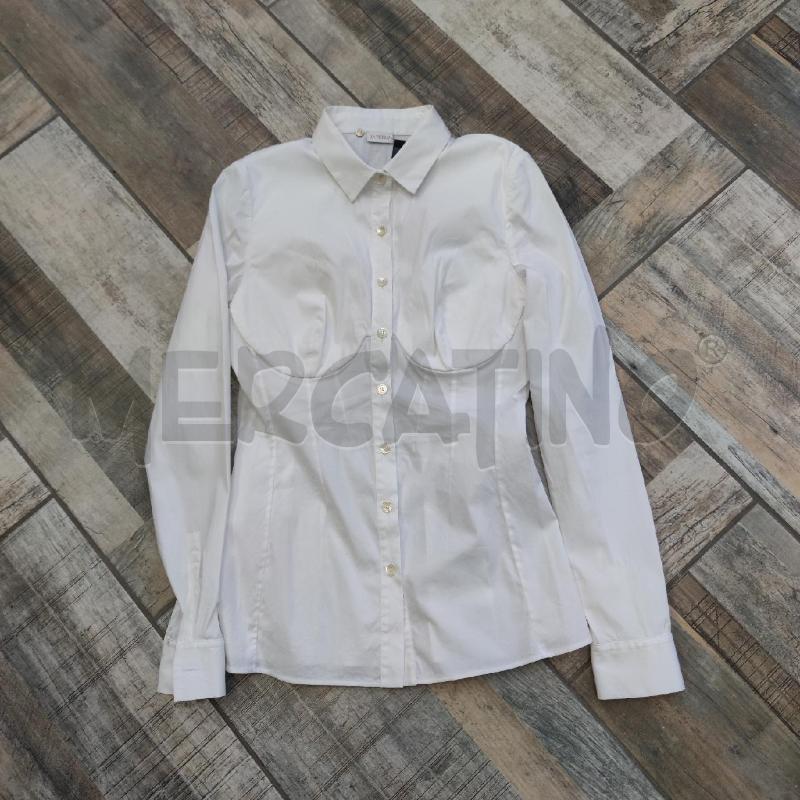 CAMICIA DONNA LA PERLA BIANCA BOTTONE PERLATI | Mercatino dell'Usato Settimo torinese 1