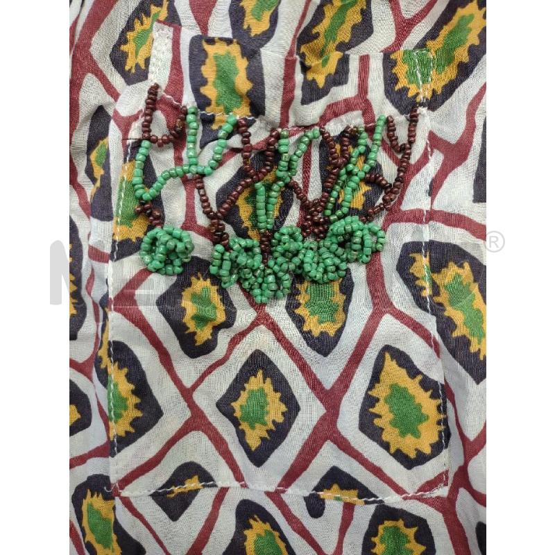 CAMICIA DONNA MALIPARMI BIANCA MOTIVO GIALLO VERDE MATTONE | Mercatino dell'Usato Settimo torinese 2