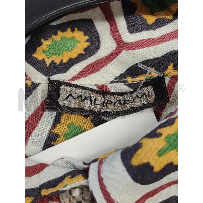 CAMICIA DONNA MALIPARMI BIANCA MOTIVO GIALLO VERDE MATTONE | Mercatino dell'Usato Settimo torinese 3